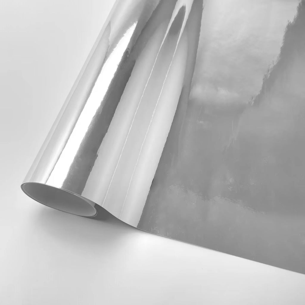 Stretchable Silver Chrome Vinyl Film Wrapping Foil Car Wrap Stickers Motorcycle Tuning Auto Accessories Chrome Mirror Film